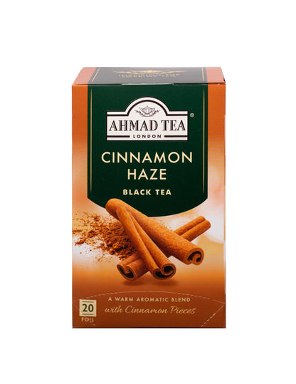 Ahmad Tea Black Tea, Cinnamon Haze Teabags, 20 ct (Pack of 6) - Caffeinated & Sugar-Free