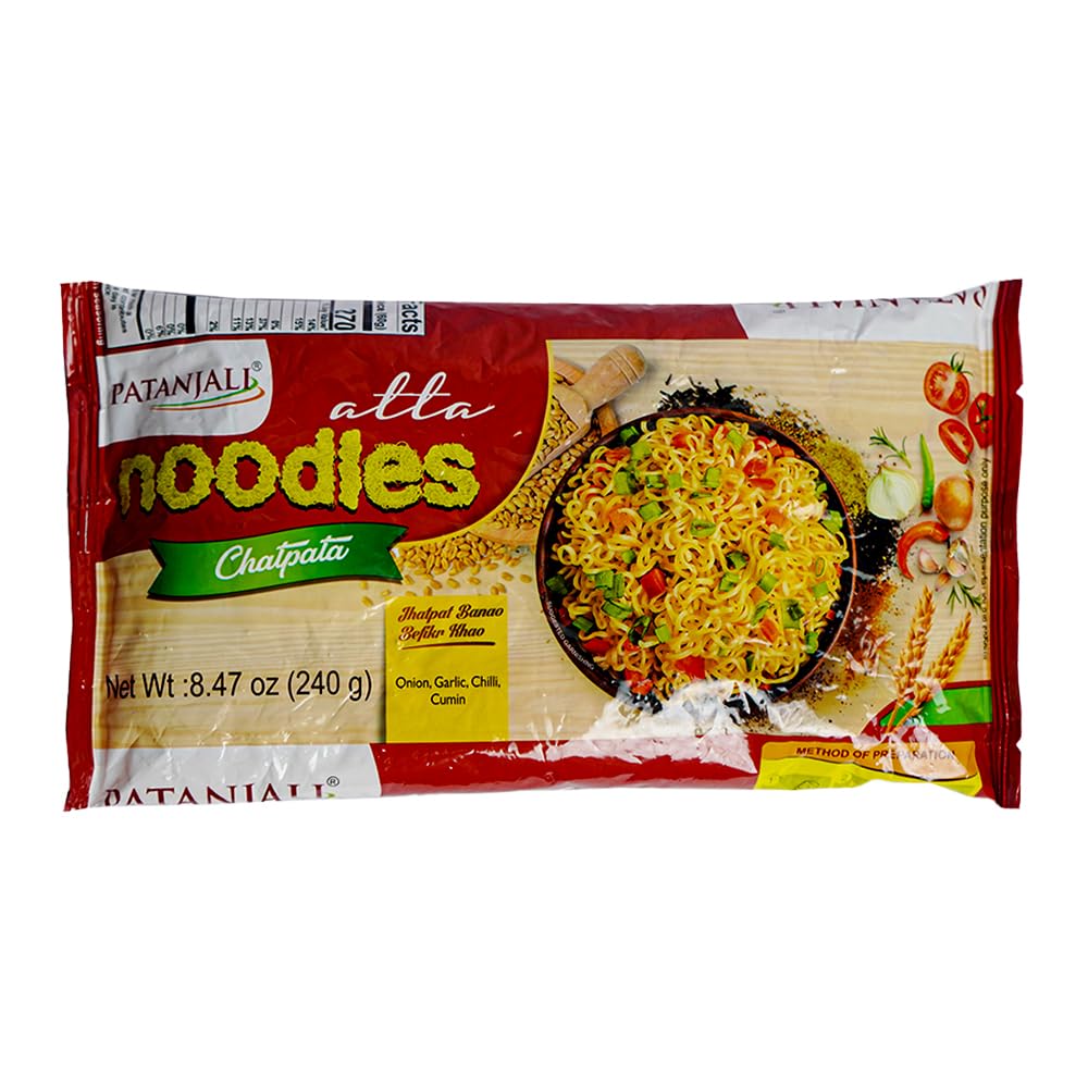 Patanjali Aata Noodles Chatpata 240gm - Food / Masala / Dal