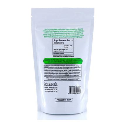 Dr. Herbalist Natural Maca Bio Root Powder | Lepidium | 200g - 7 oz