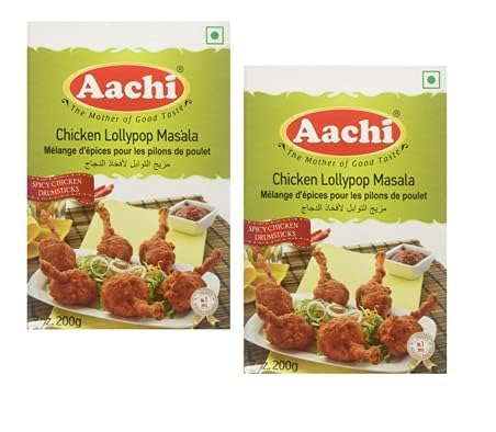 AACHI Chicken Lollypop Masala 200 GMS -TWIN PACK - PACK OF 2 ( 200 GMS X 2 )