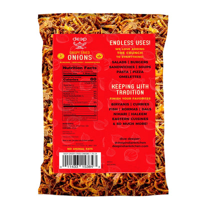 Deep Crispy Fried Onions - 100% Natural - 1.76 lb