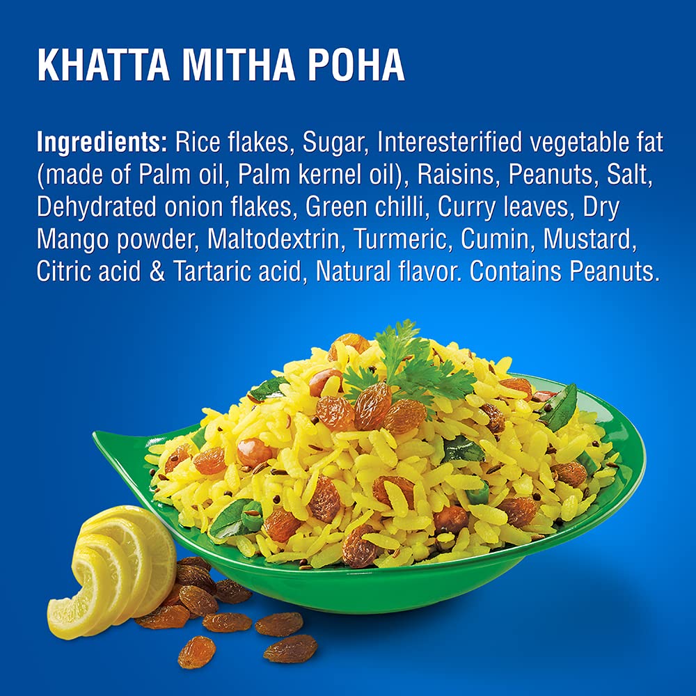 Mtr 3-minute Breakfast- Khatta Mitha Poha 80 gms - Food / Masala / Dal