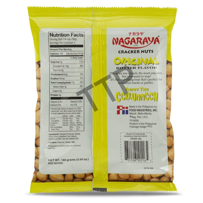 Nagaraya - Original Cracker Nuts, 160g (5.64oz), 8-pack
