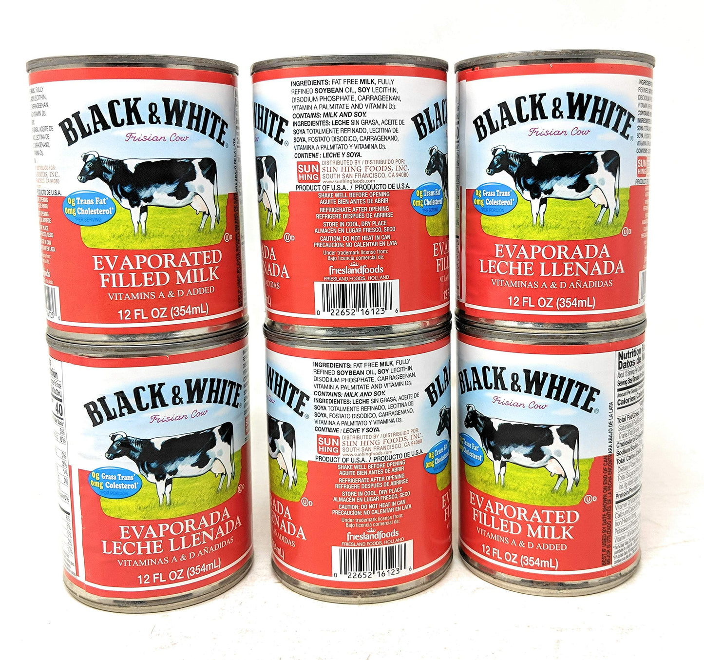 Black & White Evaporated Filled Milk 12fl.oz, 6 Pack