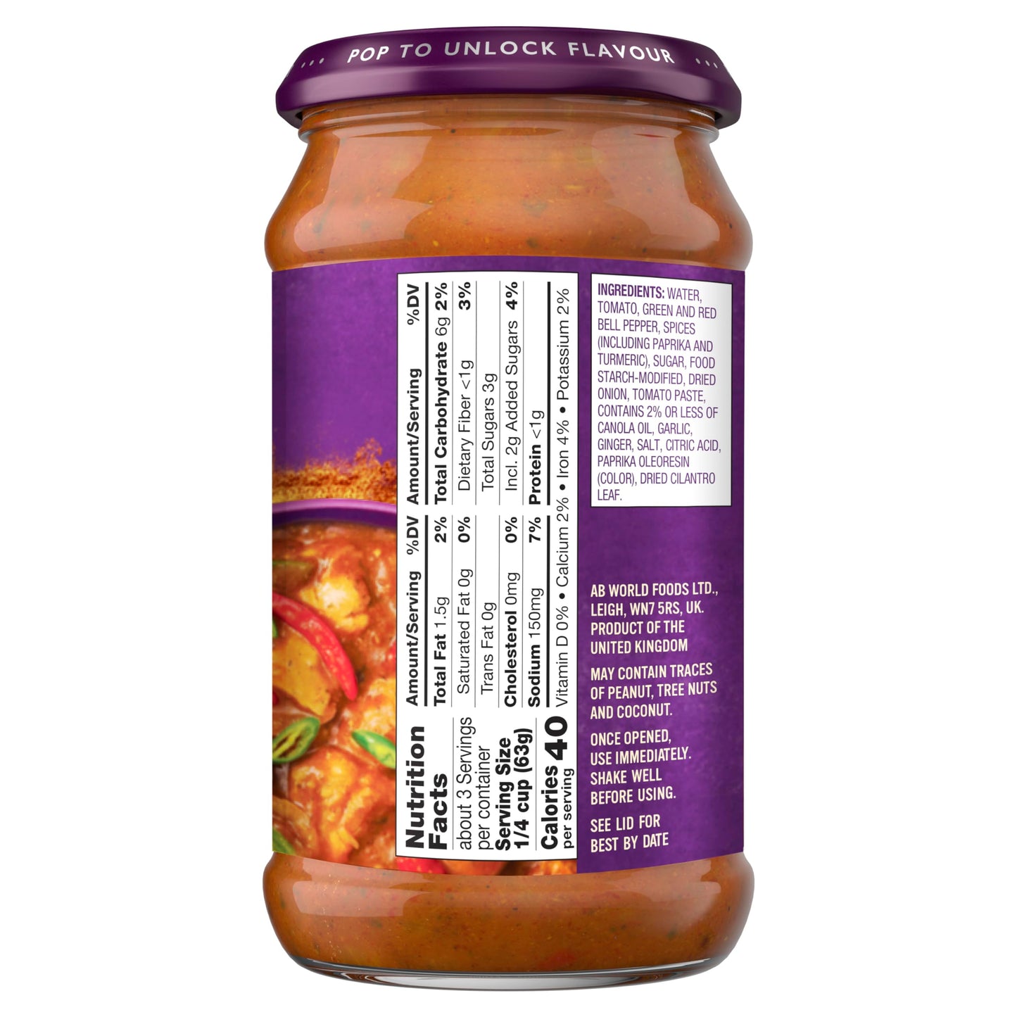 Patak's Jalfrezi Curry Paste Medium 15 oz