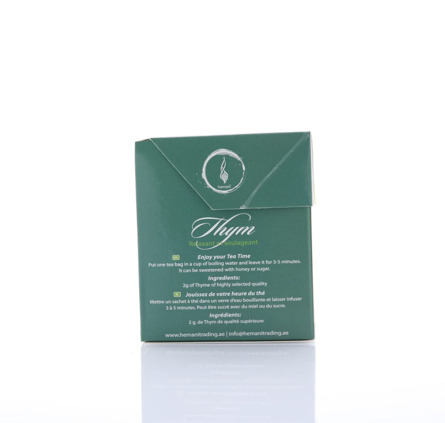 HEMANI Herbal Tea - Thyme - 20 Tea Bags in Box