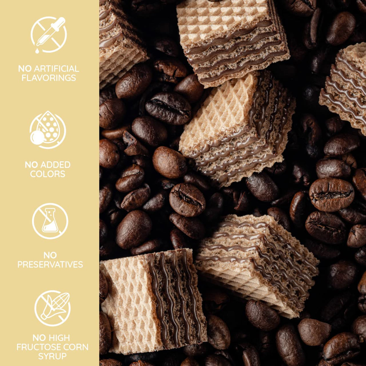 Loacker Quadratini Tiramisu' Wafer, 220g/7.76oz