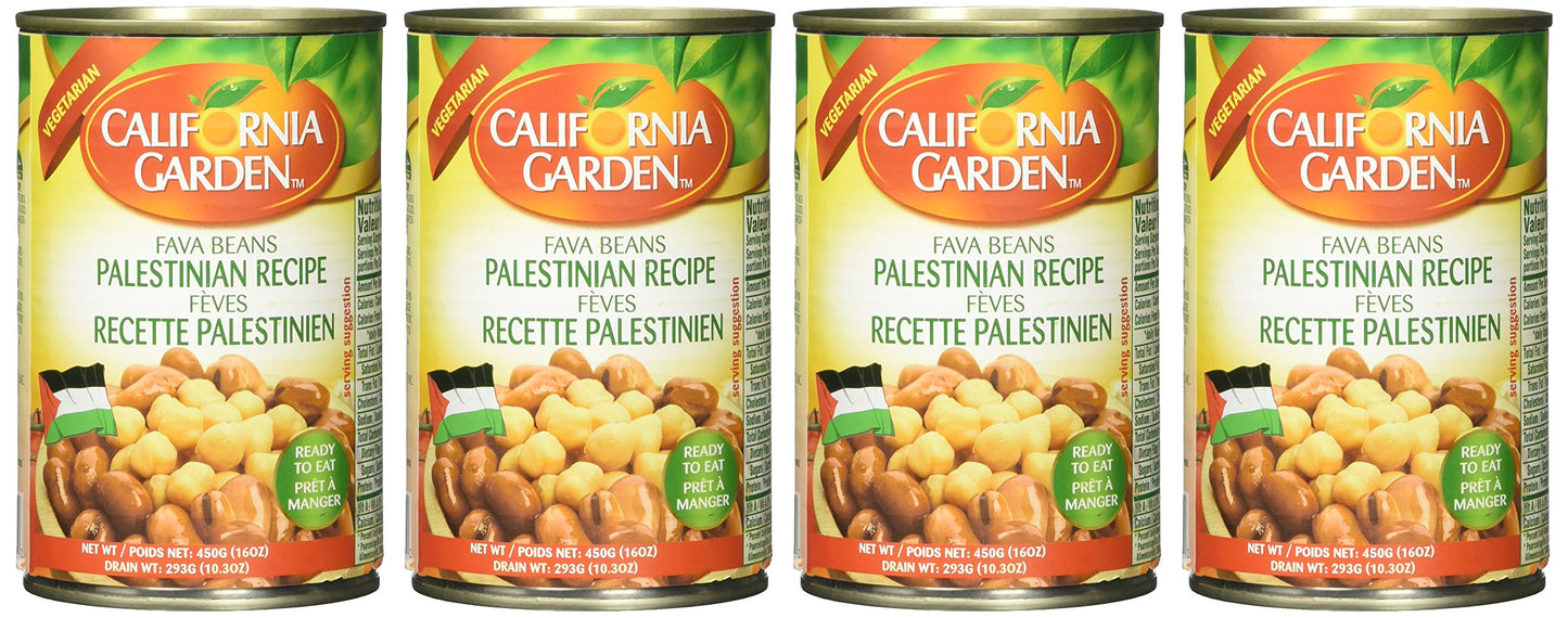 California Garden Fava Beans Palestinian Recipe 450g (4 cans)