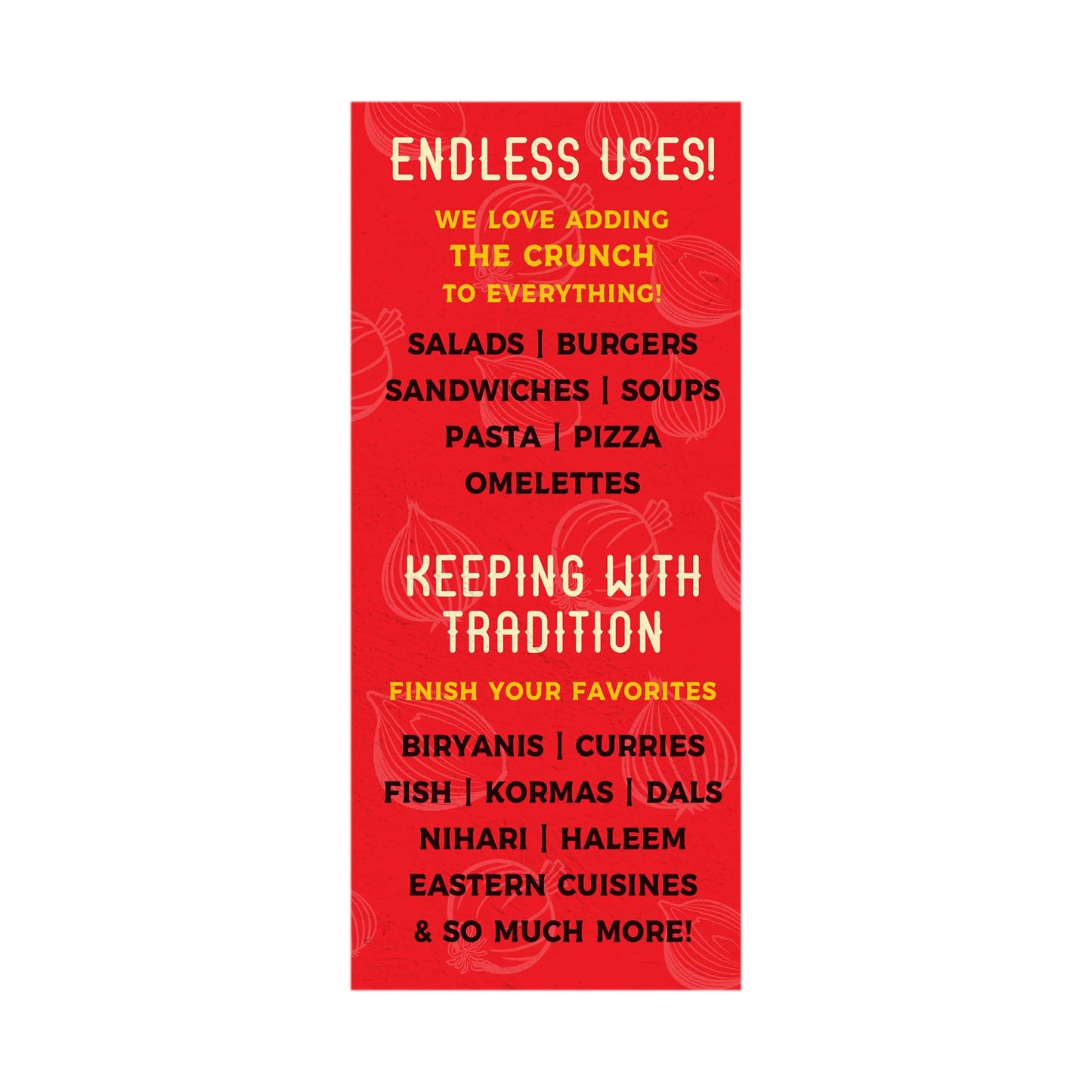 Deep Crispy Fried Onions - 100% Natural - 1.76 lb