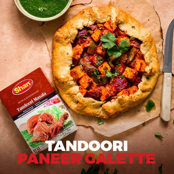 Shan - Tandoori Masala Seasoning Mix (50g) - Spice Packets for Tandoori Style Chicken (Pack of 2)