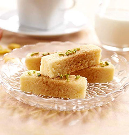 Nanak Milk Cake (Milk Fudge) 400g 18pcs Indian Delicacy Sweets Gift Box for Diwali, Eid, Navratri, Holi, Rakhi