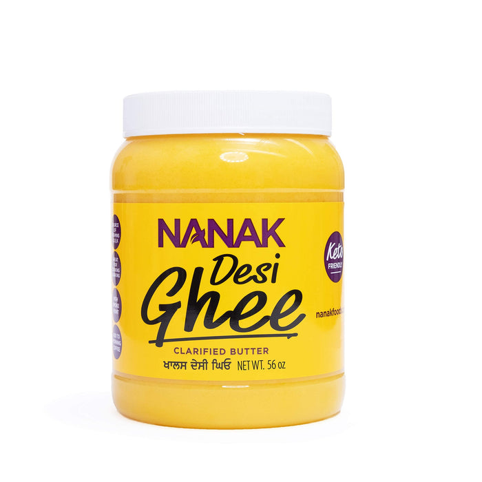 Nanak Organic Grass-Fed Ghee Clarified Butter - Premium Quality Keto & Paleo Friendly, Non-GMO, Pasture Raised - Lactose, Casein, & Gluten-Free Great Alternative for Butter (56 oz)