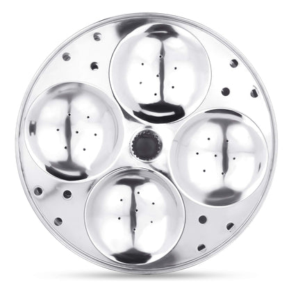 Vinod Professional Idli Stand 4 Tier Stand Makes up to 16 Idlis Easy Cleaning Stainless Steel Body - Suitable For Indian Cooking Food Grade Idli Plates For Cooker, Electric Pot, Insta Pot