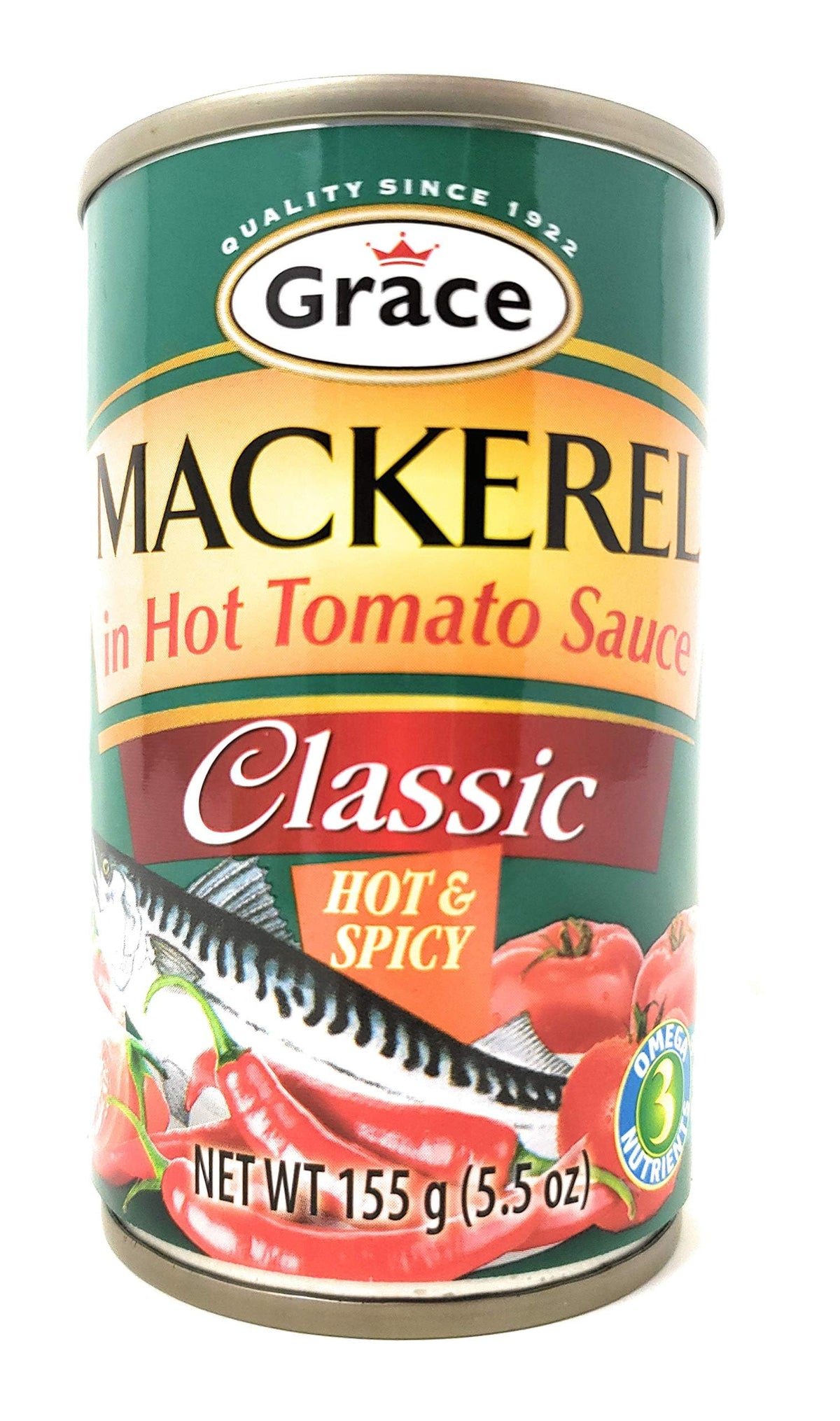 Grace Mackerel in Tomato Sauce 10 Pack (Hot & Spicy)