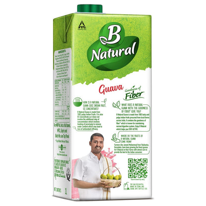 B Natural Pineapple Juice, Goodness of Fiber, 1 Litre