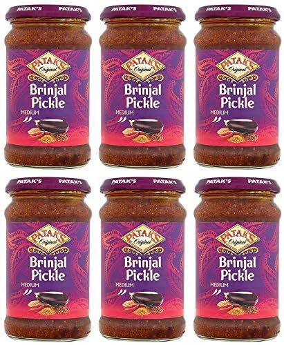 (6 PACK) - Pataks - Brinjal Pickle | 312g | 6 PACK BUNDLE