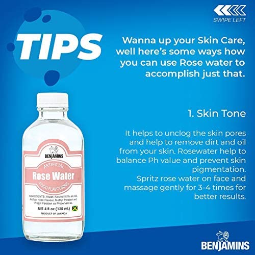 Benjamins Rose Water - 4oz