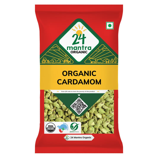 24 Organic Mantra Products Cardamom, 50g