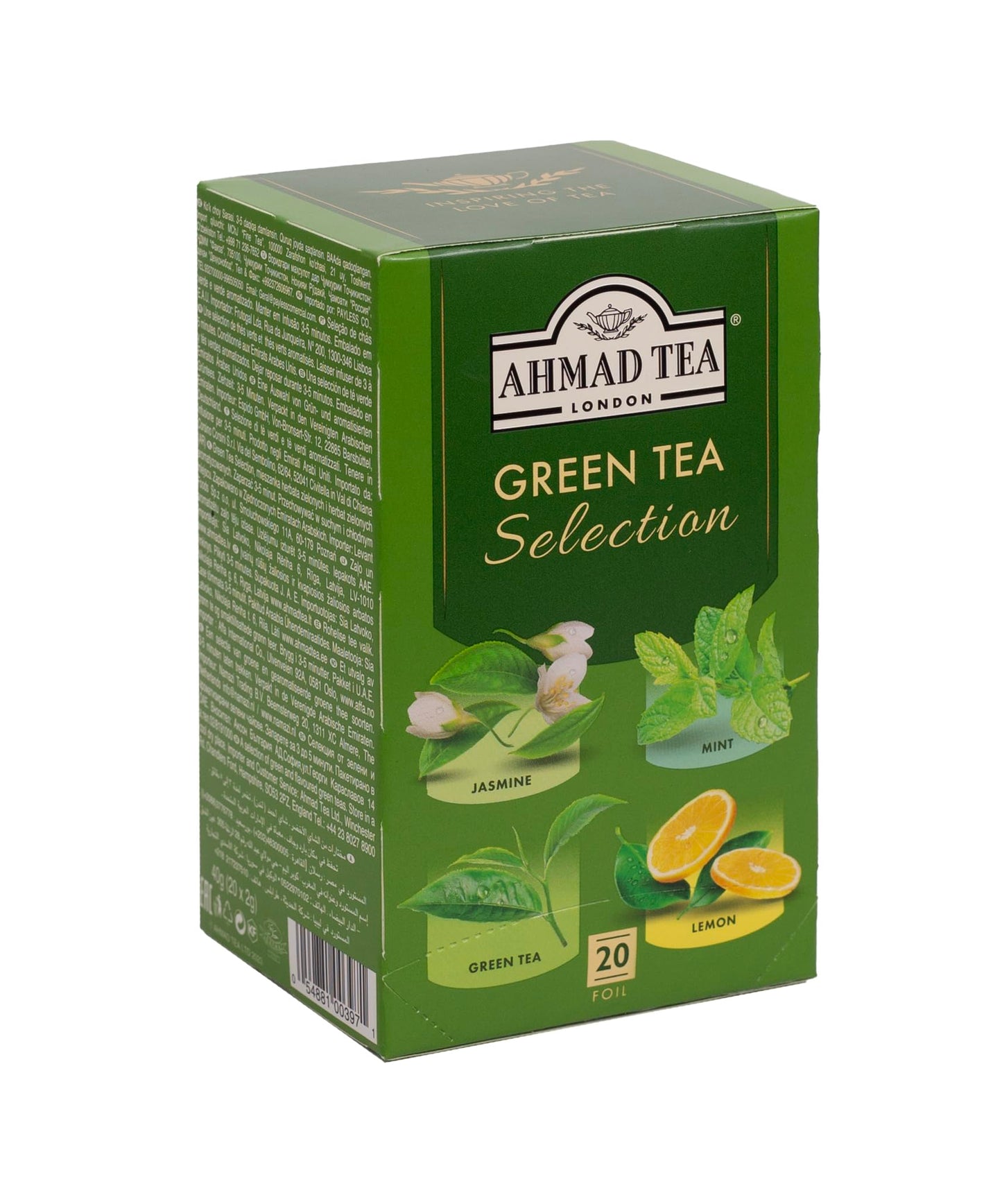 Ahmad Tea Green Tea Selection 20 foil teabags