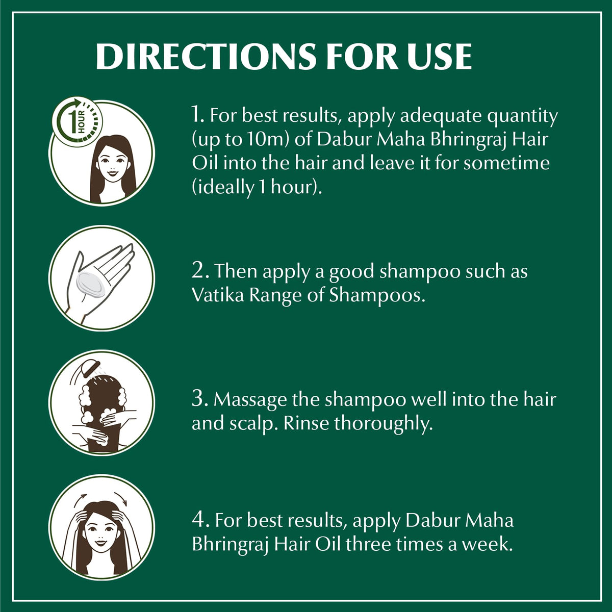 Dabur Maha Bhringaj Herbal Ayurveda Hair Oil - Natural Moisturizing and Hair Oil Elixir for Healthy Scalp, Nourishing Hair Oil for Soft, Manageable & Smooth Hair From Root to Tip - 200 ML (6.76 FL OZ)