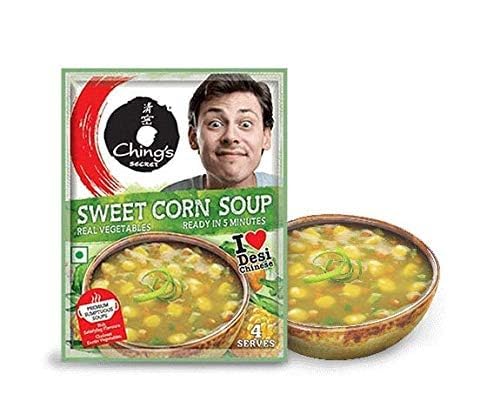 Chings Instant Soup - Sweet Corn Veg - 55 gms- Pack of 12 ( 55 gmsX 12 )