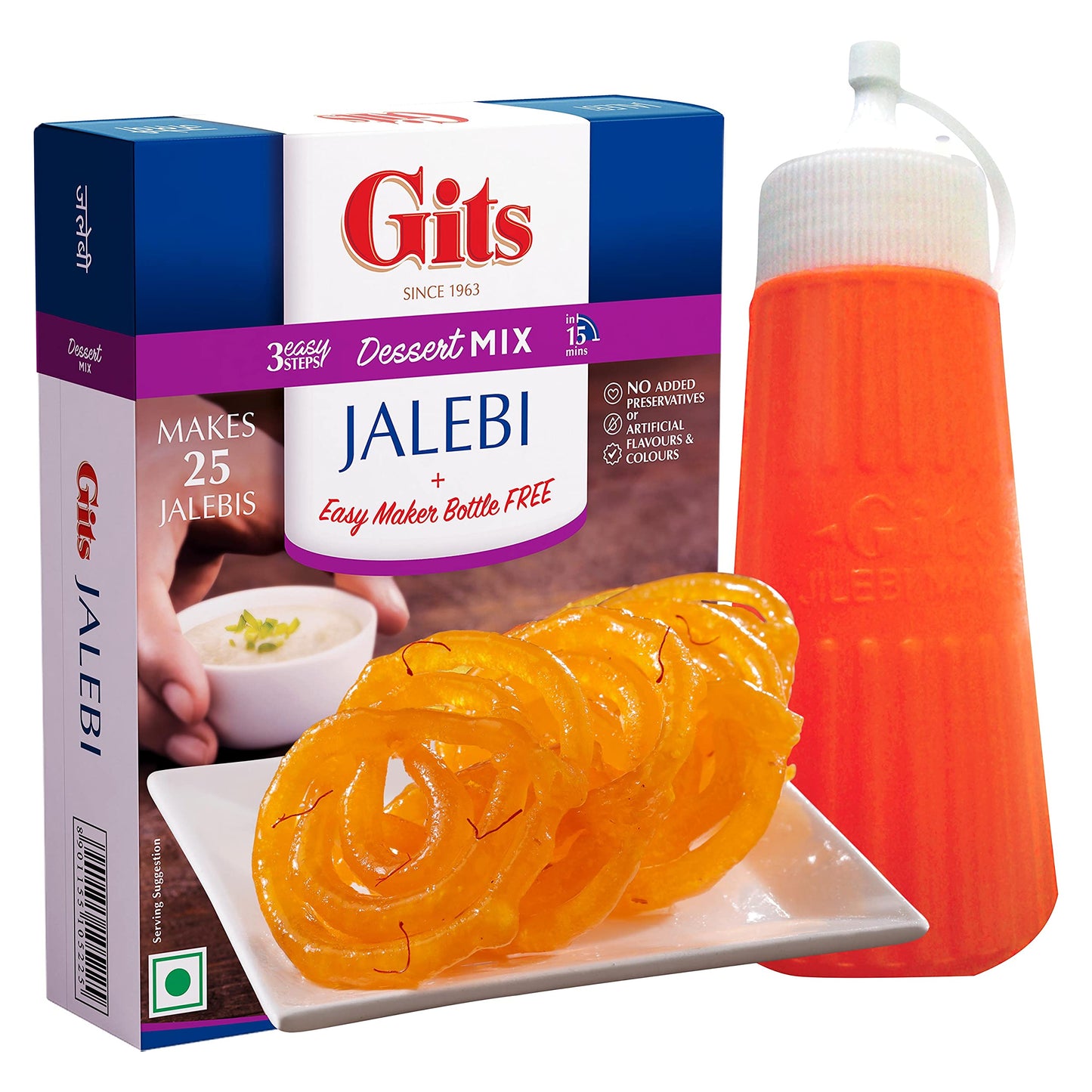 Gits Jalebi Dessert Mix, 100 g (Pack of 4)