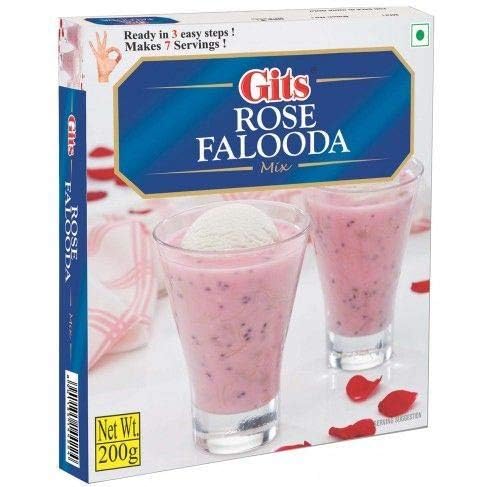 Gits Rose Falooda Mix - 200g - (pack of 2)