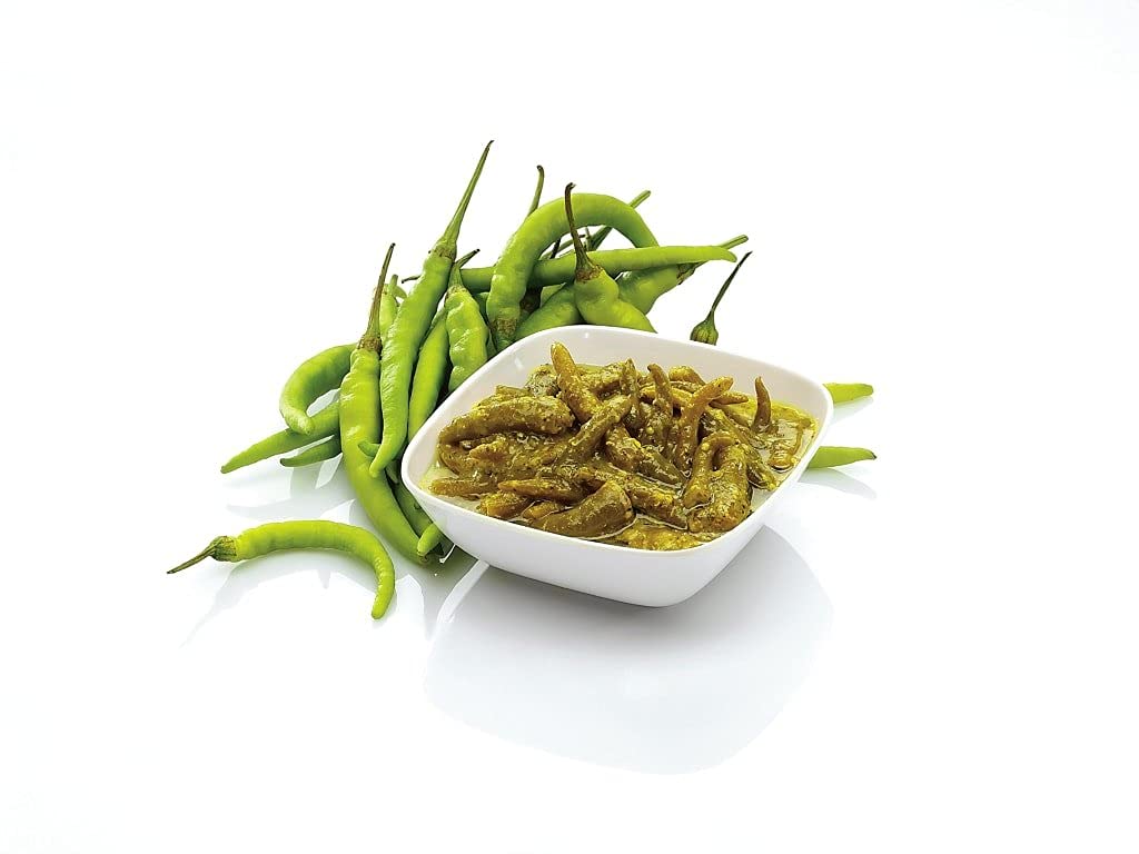 SWAD Delicious Green Chilli Pickle/ Hari Mirchi Achar - 400 gm Each | Pack of 2