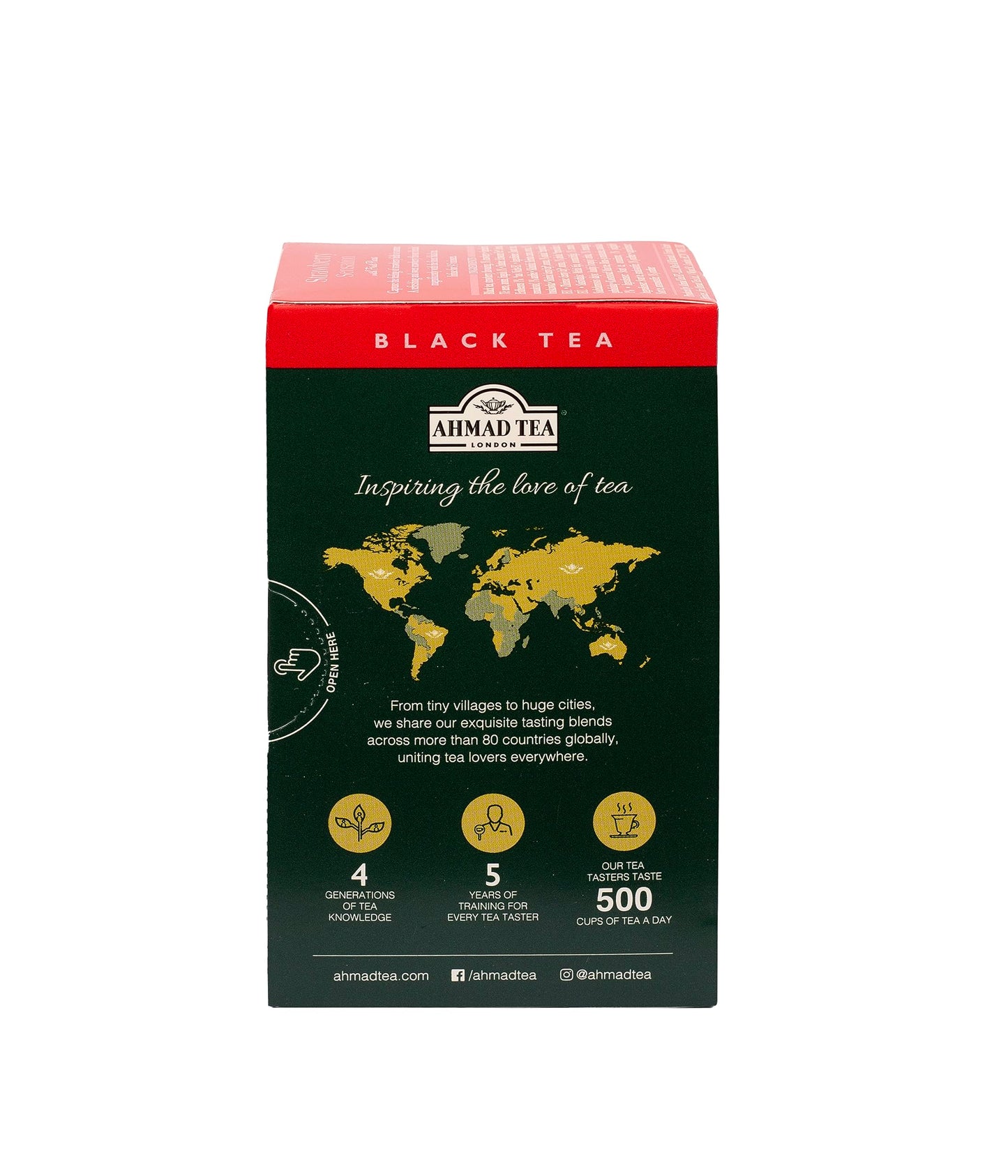 Ahmad Tea Black Tea, Strawberry Sensation Teabags, 20 ct (Pack of 1) - Caffeinated & Sugar-Free