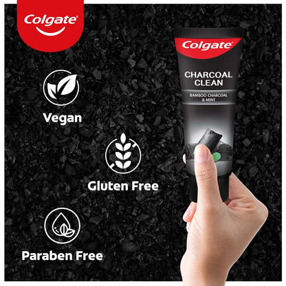 Colgate Charcoal Clean Toothpaste, Bamboo Charcoal and Mint - 120 g