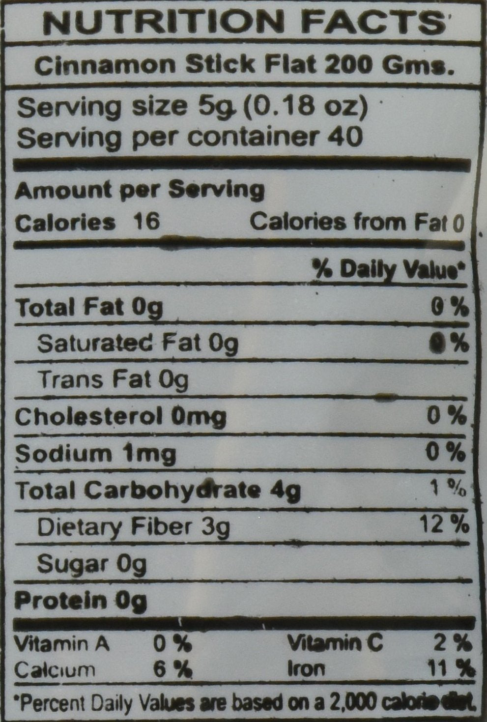 Swad Cinnamon Flat 7 Oz - Food / Masala / Dal