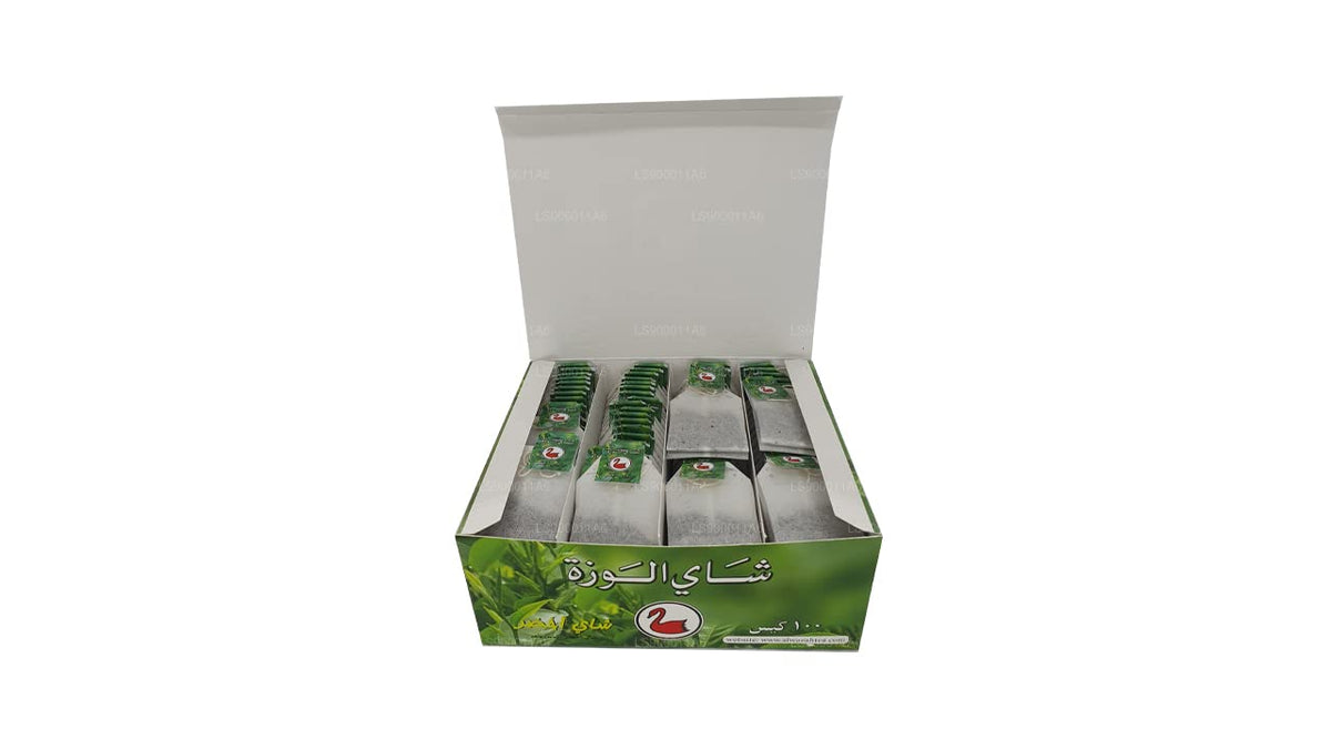 Alwazah green tea, 100-bag box, 200-g