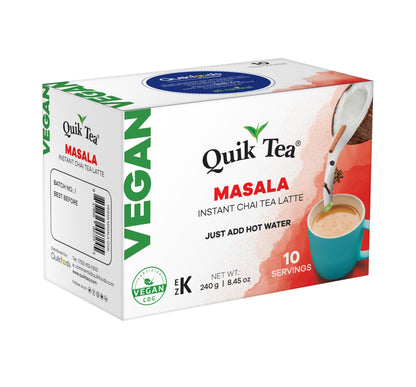 Quik Tea Vegan Masala Chai - 10 pouches