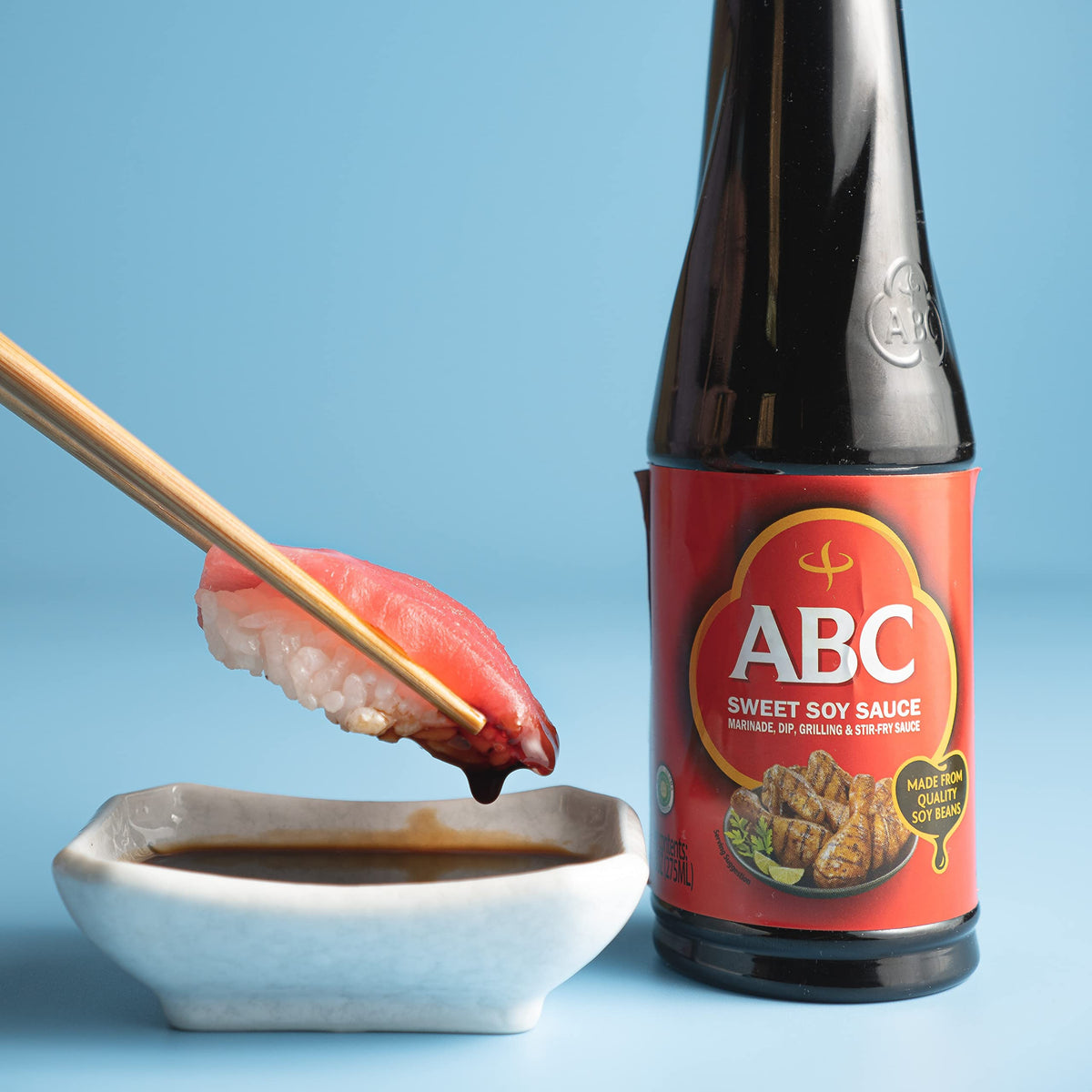 ABC Sweet Soy Sauce, Marinade Dip Stir BBQ, Plant-based Vegan Black Dark Soy, Kecap Manis, 20.3 Fl Oz (Pack of 2)