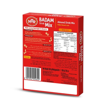 MTR- Badam drink mix with real almond bits and real saffron 200 gms - Fruit Juice