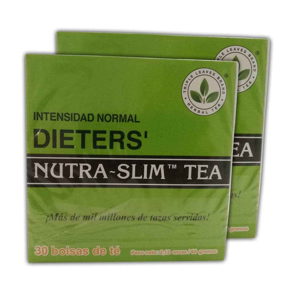 Triple Leaves Brand Nutra-Slim Tea (30 Tea Bags), Regular Strength Dieters Tea - Dietary Detox Tea