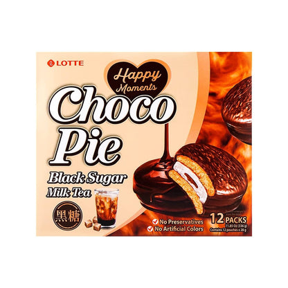 Lotte Choco Pies 2 Packs (Black Sugar Milk Tea Choco Pie)