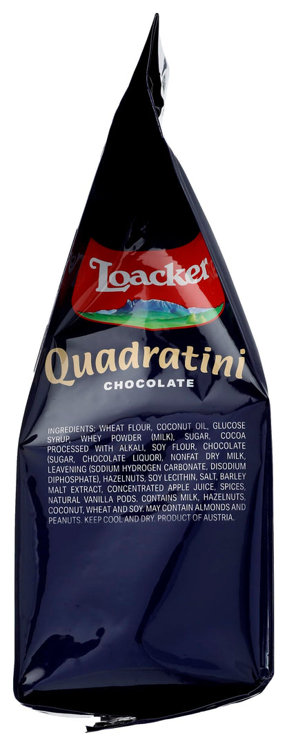 Loacker Wafer Quadratini Chocolate Cream, 8.82 oz (14301)