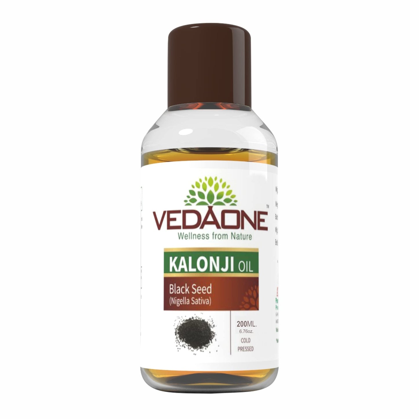 Vedaone USDA Organic Kalonji | Nigella Sativa Black Cumin Seed Oil for Hair Growth - 200ml | Ayurvedic Formula