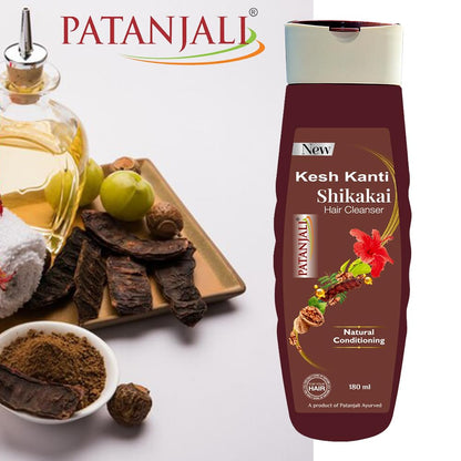 Patanjali Kesh Kanti w/ Shikakai Hair Cleanser Shampoo 200 Ml - Herbal Shampoo