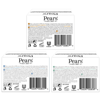 Pears Bar Soap Variety Pack 12 Mint Extract Lemon & Original