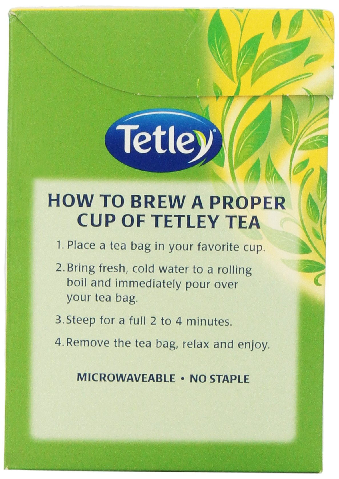 Tetley- Green Tea -Honey 72 teabags - Indian Tea