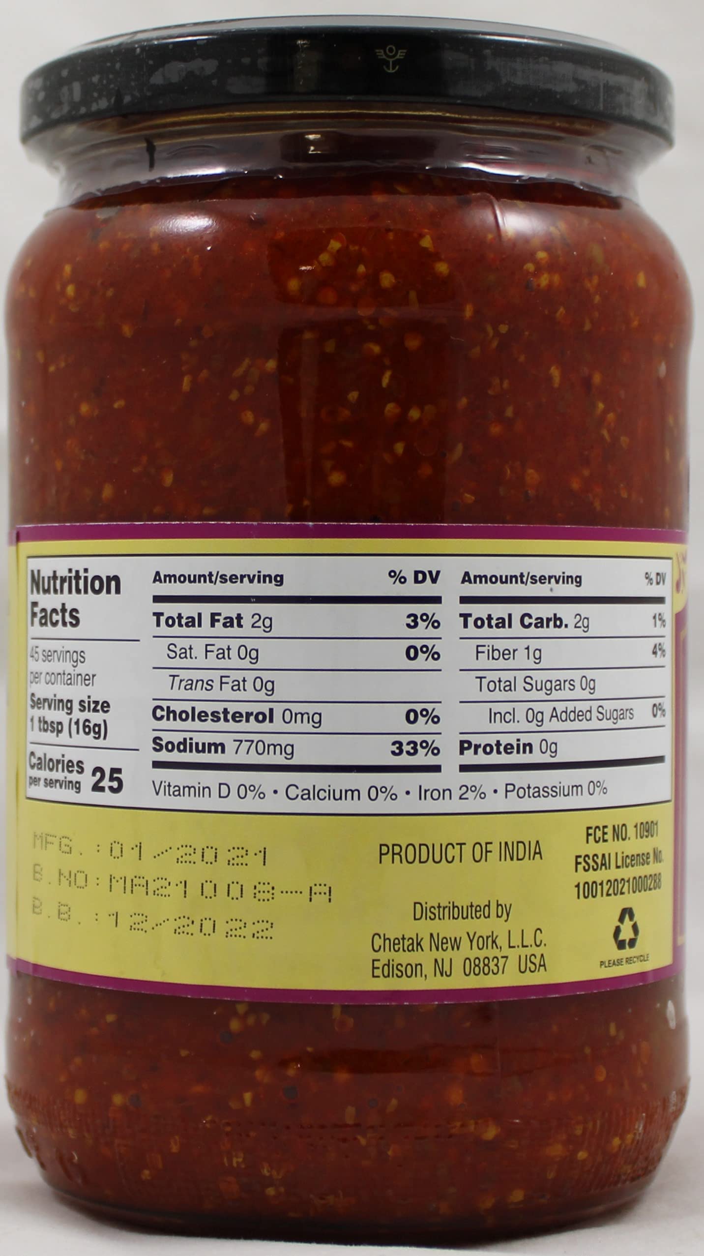 Deep Hot Lime Pickle In Oil 740 gms