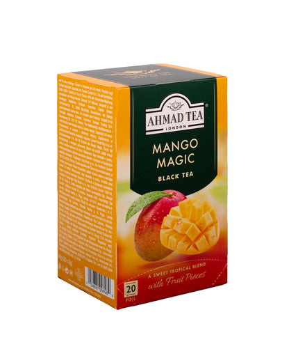 Ahmad Tea Mango Magic Black Tea, 20-Count Boxes (Pack of 6)