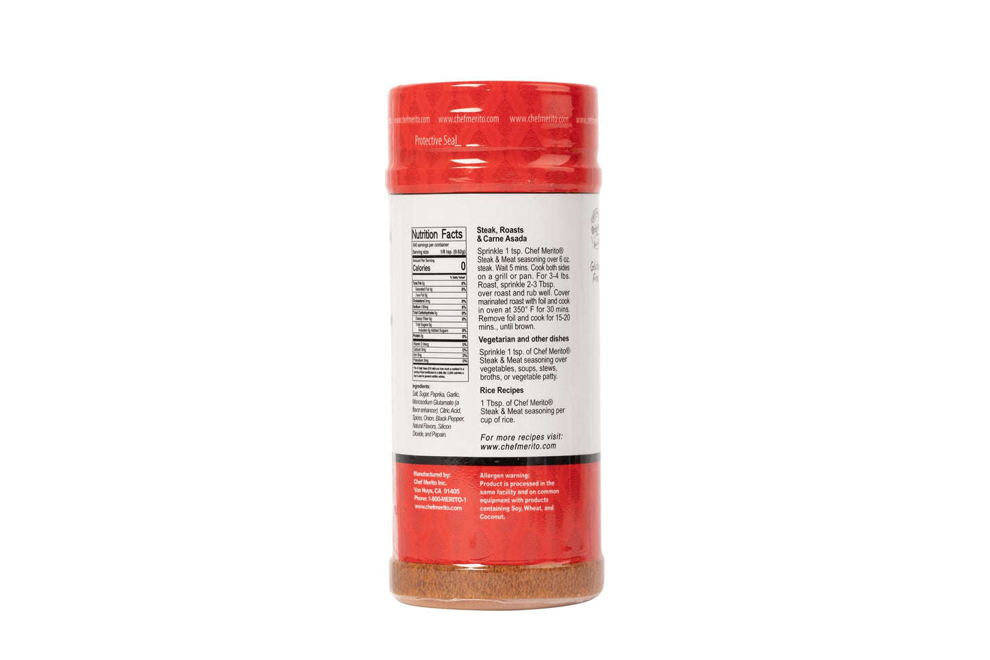 Chef Merito Carne Asada Meat Seasoning, 14 Ounce