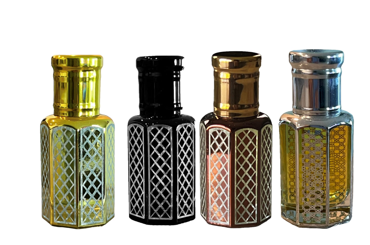 Discovery Set (4 X 12 ML) Perfumes - Rose, White Jasmine, Lily of Valley & Sandal