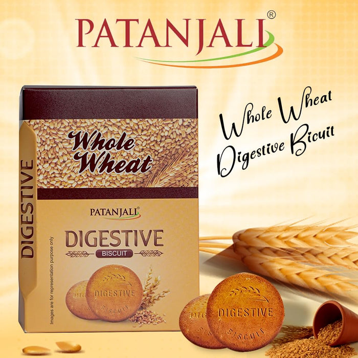 Patanjali Whole Wheat Digestive Biscuits (Pack Of 3-250g)