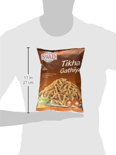 Swad Tikha Ganthiya 10 Oz - Snacks & Savory