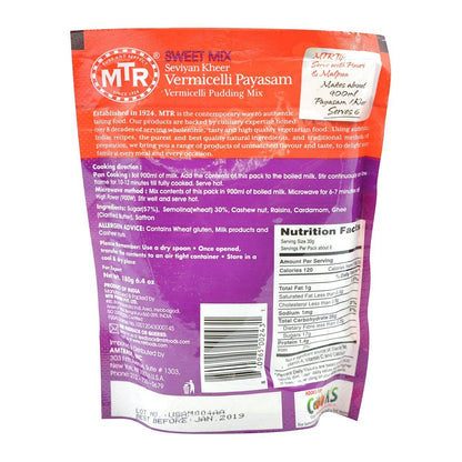 MTR Vermicelli Payasam 180 Gms - Food / Masala / Dal