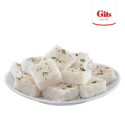 Gits Instant Mix Box - 600gm (Pack of 3 x 200gm) | Ready to Cook Indian Breakfast/Lunch/Dinner/Snack Meal | No Artificial Colors, Flavors, Preservatives, 100% Vegetarian, Easy Recipe (Khatta Dhokla)
